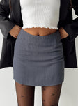 Selby Mini Skirt Grey Tall