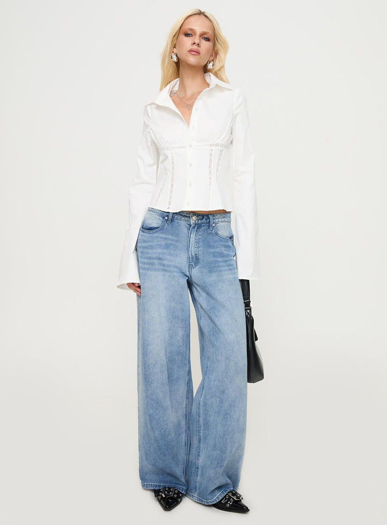 Margy Top White