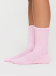 Slouch socks Ribbed material, slight stretch