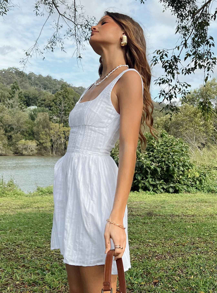 Cheap store white sundress