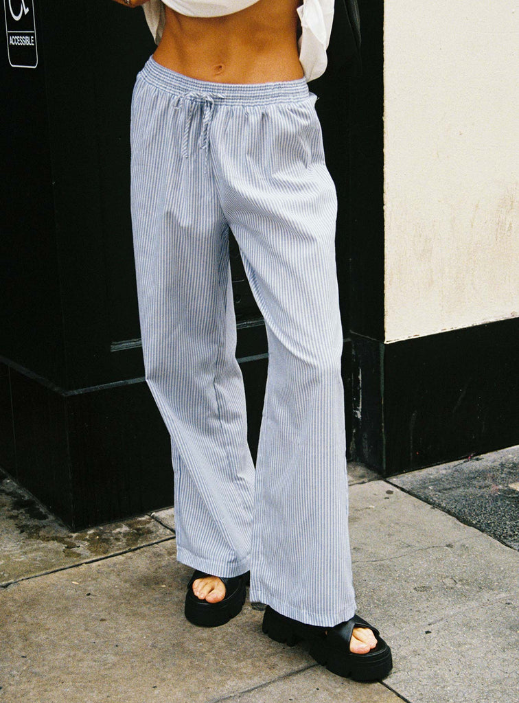 Silver Striped Pants -  UK