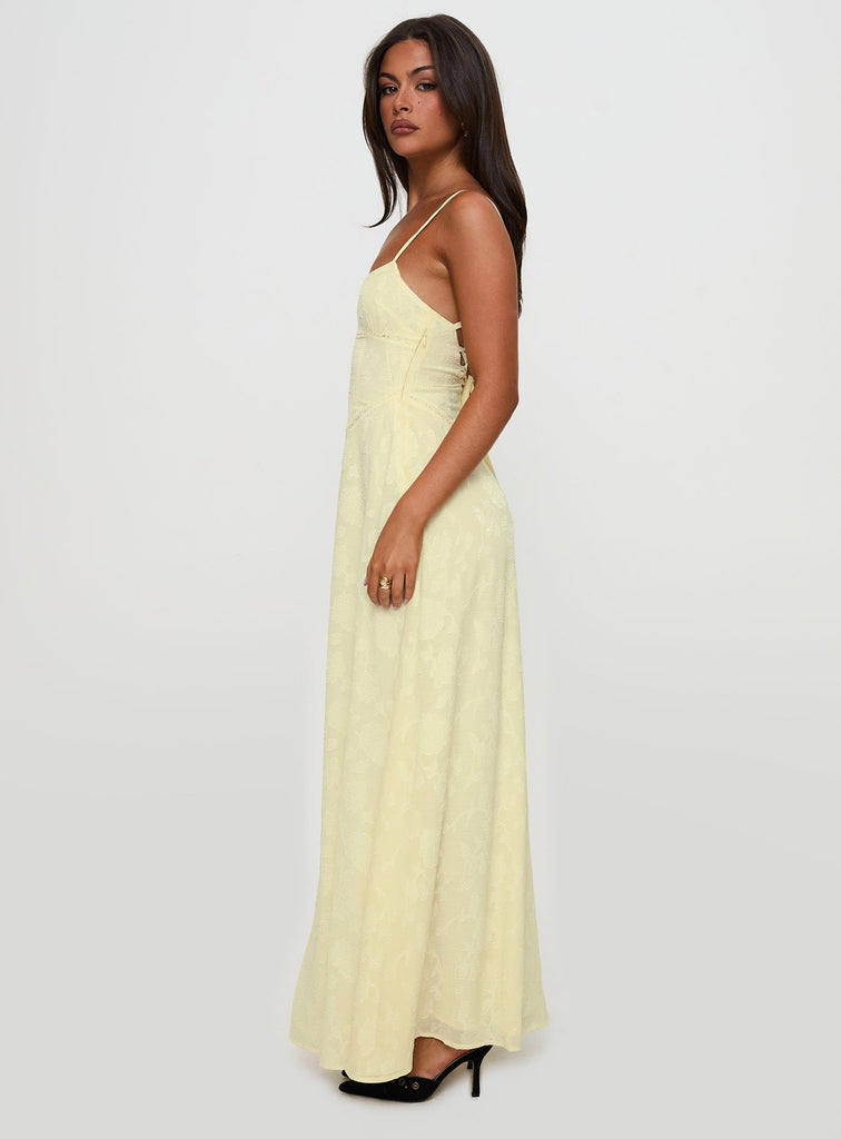 princess polly south of france maxi dress South Of France Maxi Dress Yellow
