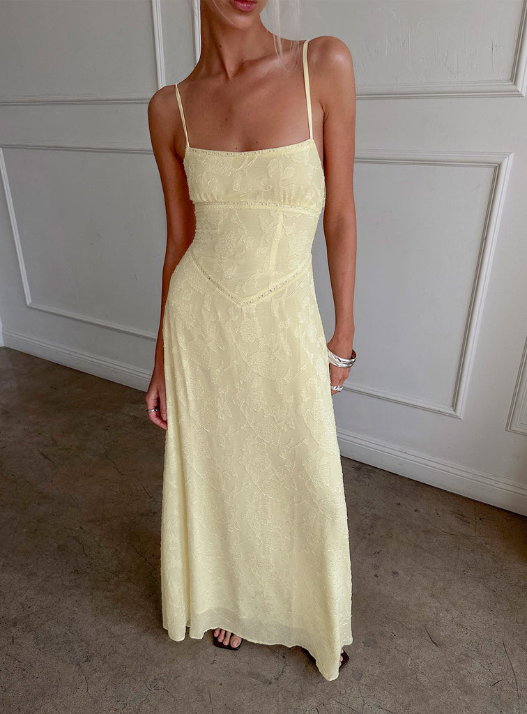 yellow dress princess polly South Of France Maxi Dress Yellow