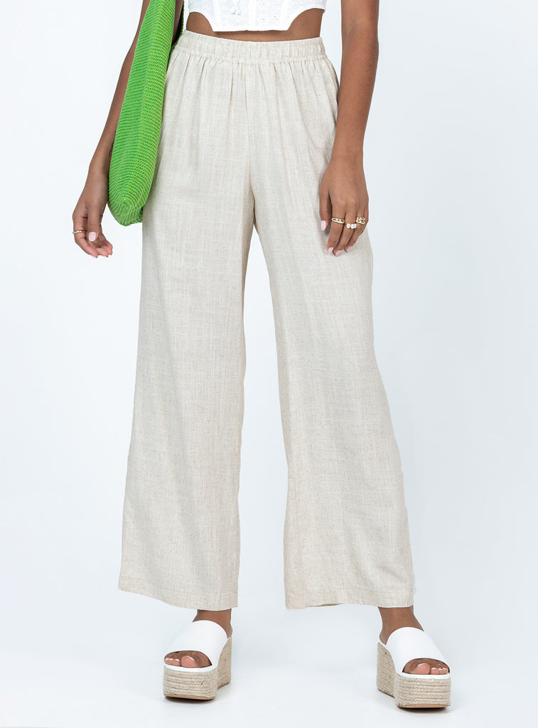 Ayla Linen Pants White