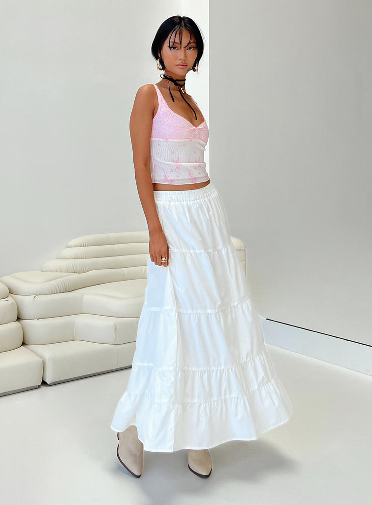 White maxi skirt uk Clearance