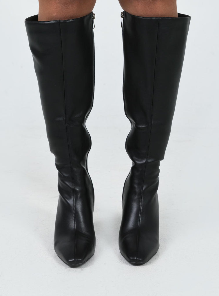 Knee high boots leather sale online