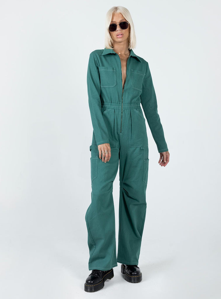 Green boiler suit womens sale