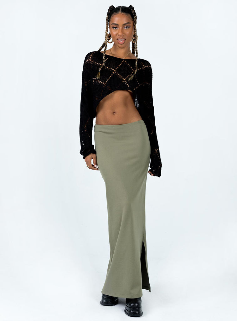 petite michelle viscose maxi skirt