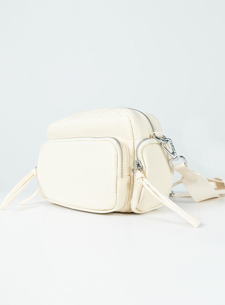Lonnie Eco Nylon Crossbody Bag Beige