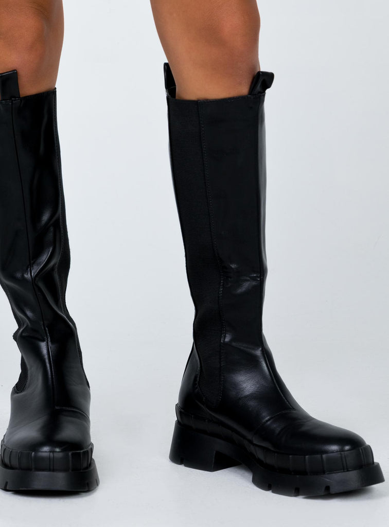 Douglas Boots Black Princess Polly - Main Image
