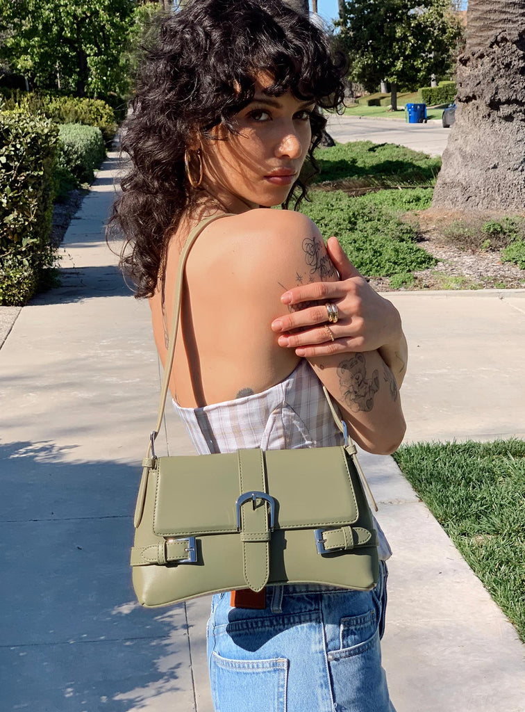 Khaki discount slouch bag