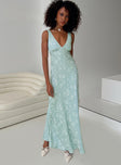 Nell Jacquard Maxi Dress Blue