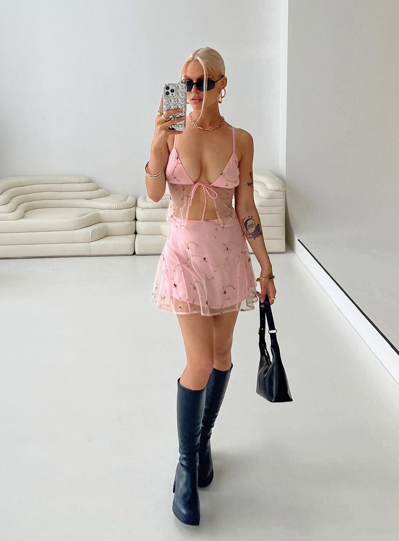 product Rosen Mini Skirt Pink Floral Princess Polly  Mini Skirts 