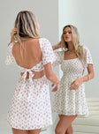 product Princess Polly Square Neck  Summer Nights Mini Dress White Floral