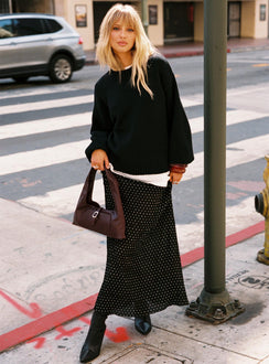 Ford Maxi Skirt Onyx Polka