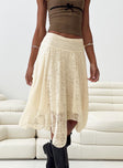 product Enslee Midi Skirt Cream Princess Polly  Midi Skirts 