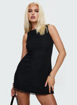 Lukea Sleeveless Mini Dress Black