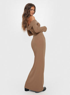 product Princess Polly Crew Neck  Maida Maxi Dress Light Brown
