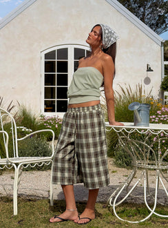 Tucka Long Line Baggy Shorts im Multikaro-Muster