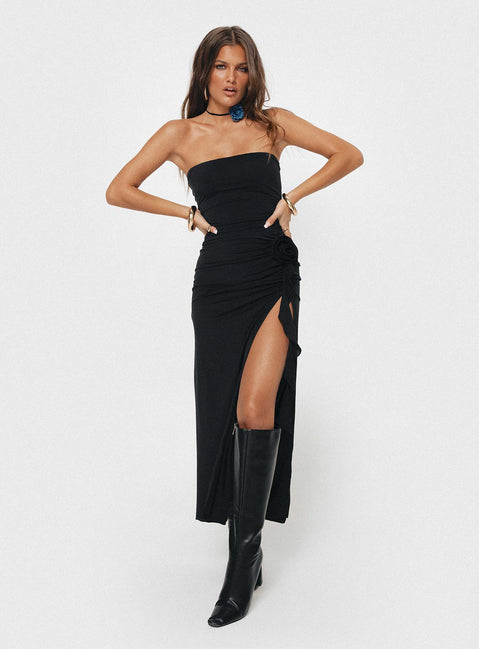 product Princess Polly Crew Neck  Samirah Maxi Dress Black