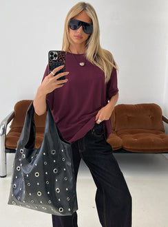 Zaydee Oversized Tee Cherry