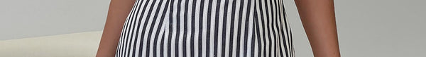 Alfalfa Shift Mini Dress Stripe