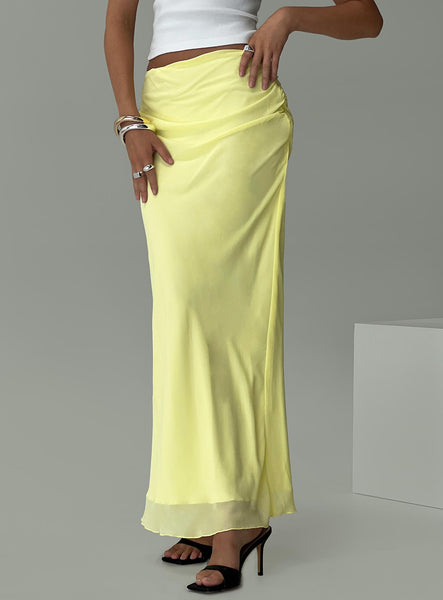 Long maxi outlet skirt yellow