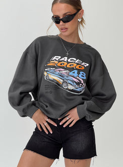 Speeder Sweatshirt Charcoal Princess Polly  long 