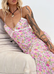 Princess Polly Sweetheart Neckline  Emily Maxi Dress Pink Floral Tall