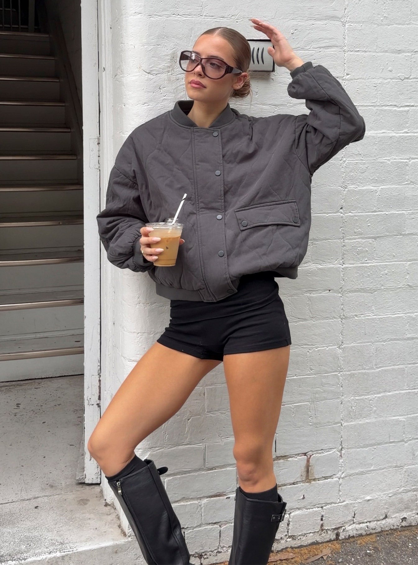 Baseline Low Rise Rib Shorts Black