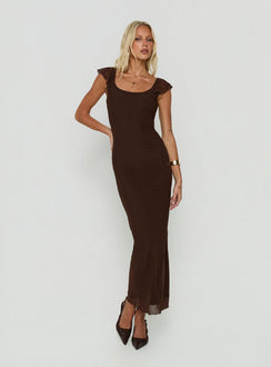 Sandberg Maxikleid Chocolate