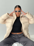 Dream Puff Technical Puffer Jacket Beige