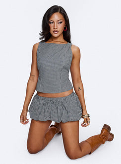 More My Jam Bubble Hem Set Black / White