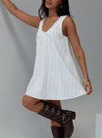 Antiquity Swing Mini Dress White