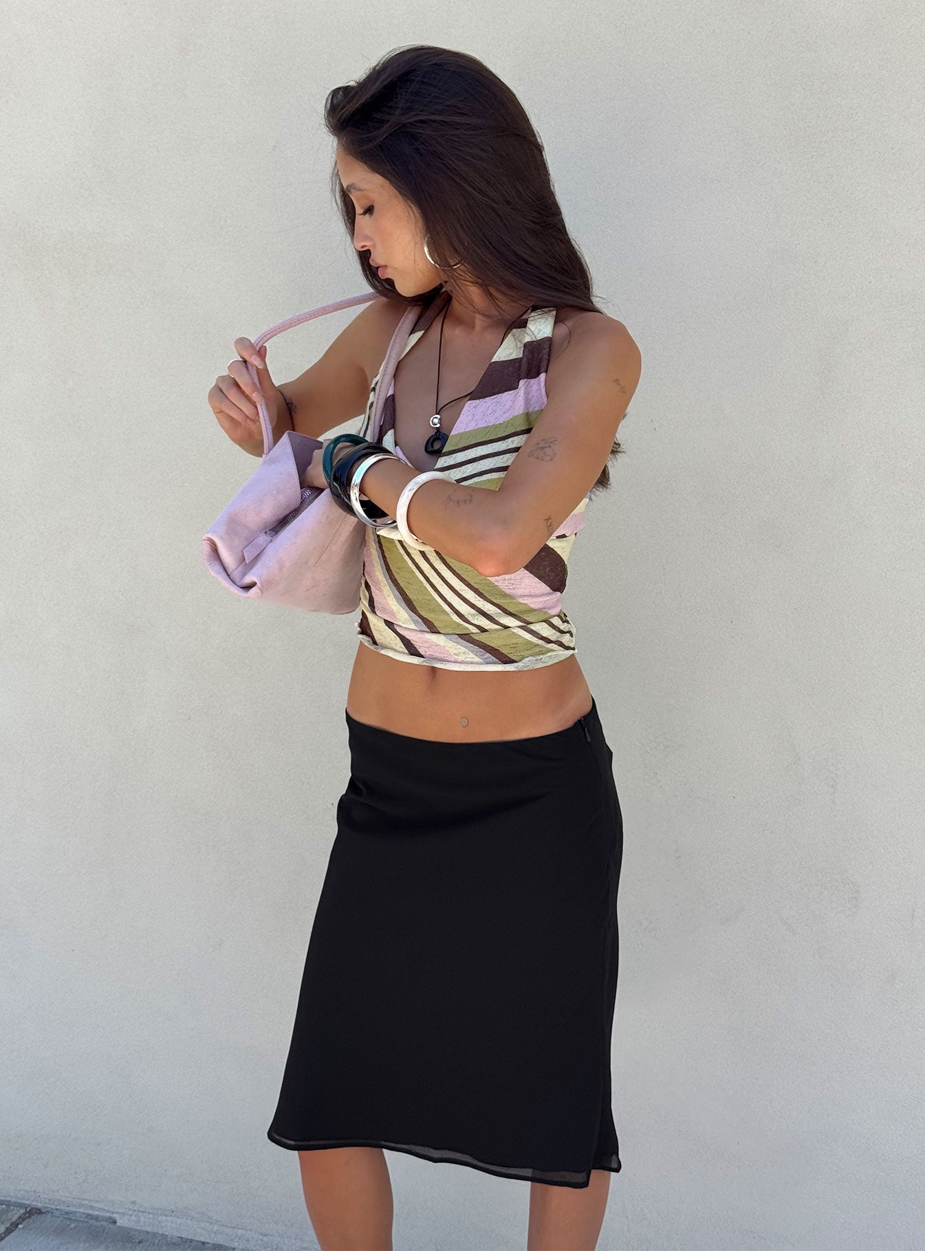 Anatola Midi Skirt Black