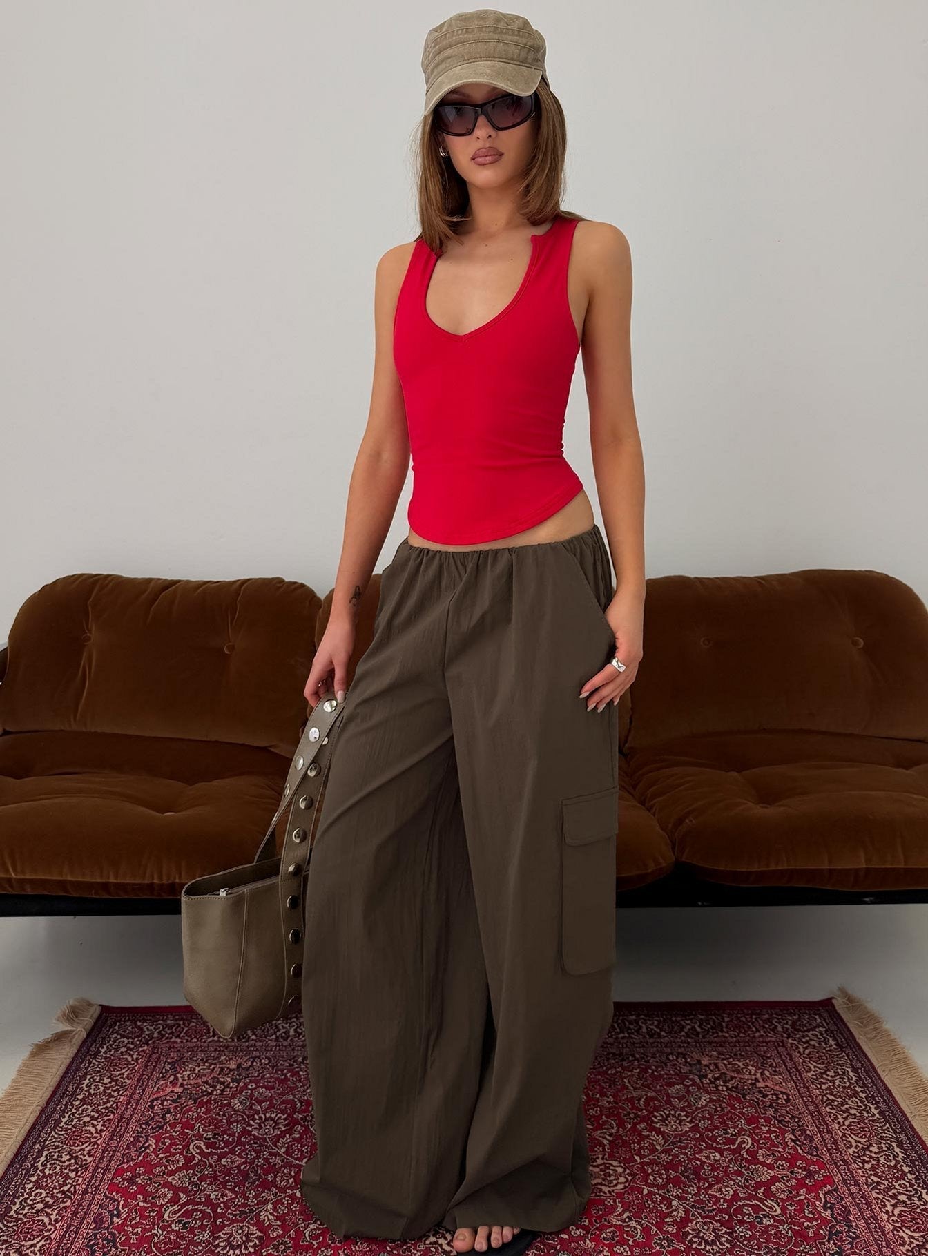 Lunea Concealed Waistband Cargo-Hose Braun