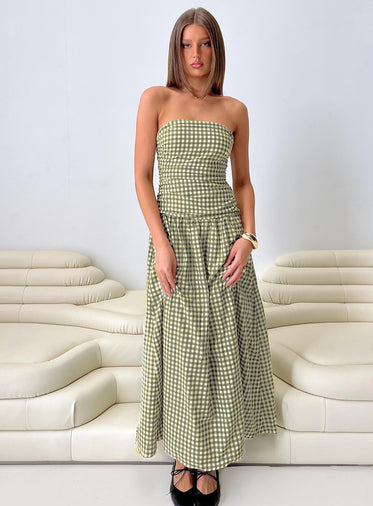 open lace back dress Alora Mini Dress Green main image 0