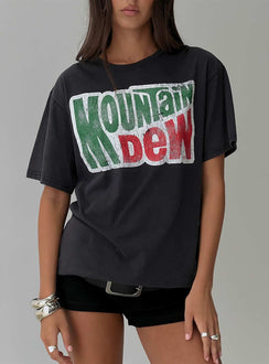Mountain Dew Oversized Graphic Tee Black