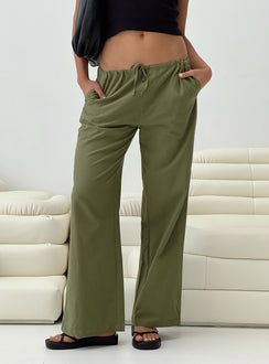 product Princess Polly High Waisted Pants  Nalinee Pants Olive