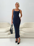 Princess Polly Square Neck  Hollas Maxi Dress Blue