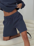 Dream Fleece Longline Shorts Navy