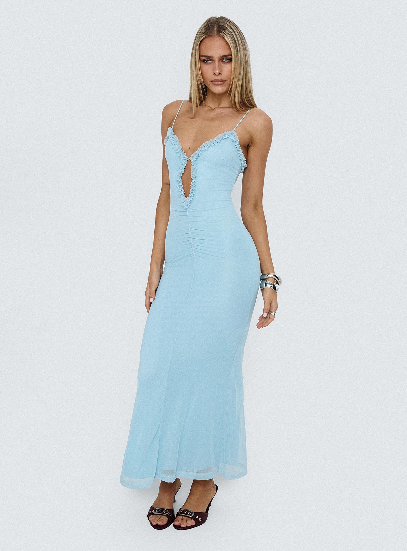 Capisce Maxi Dress Light Blue