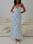 product Princess Polly V-Neck  Emily Maxi Dress Blue Floral