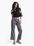 product Princess Polly High Waisted Pants  Shaw Pants Grey