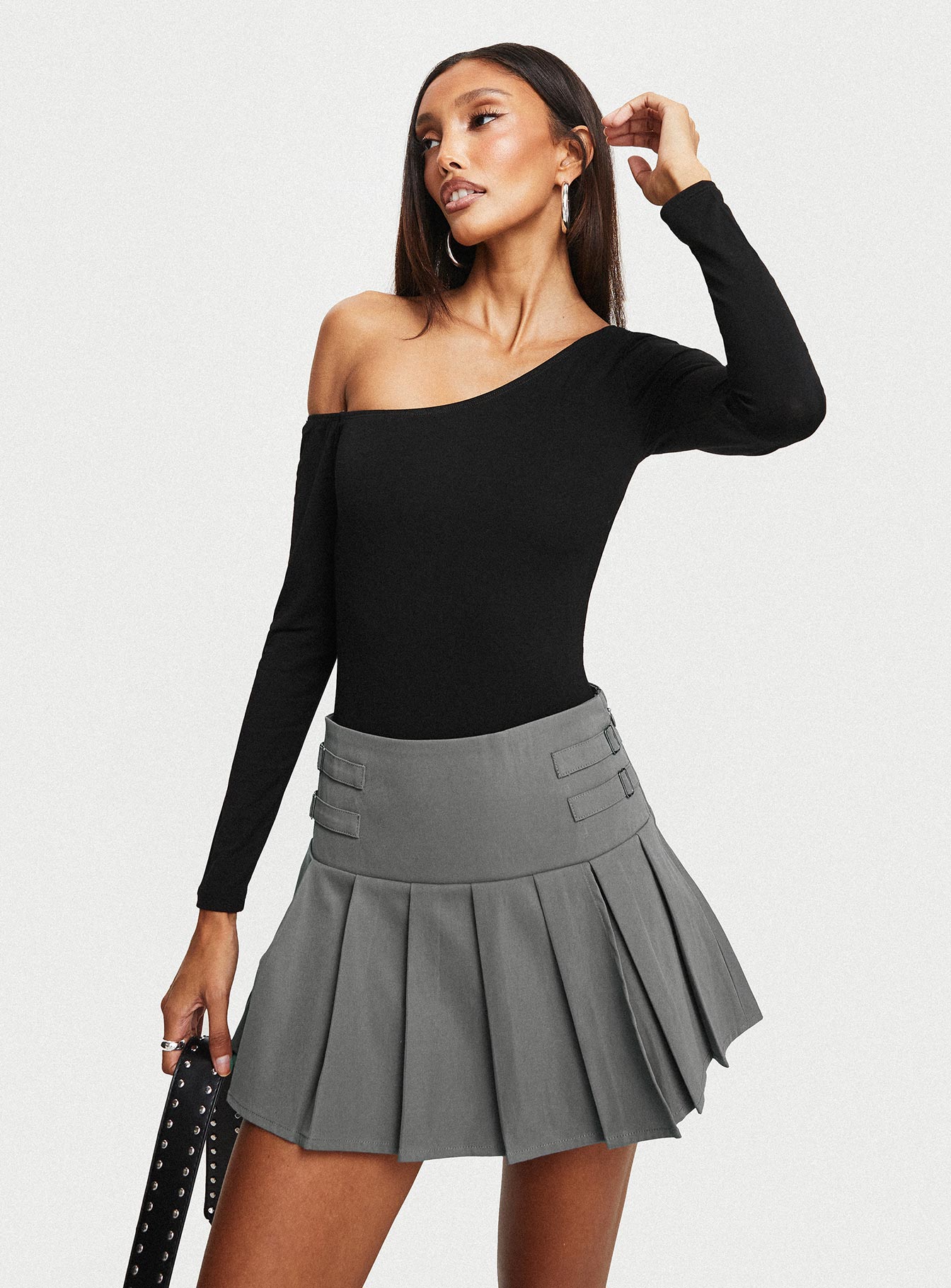 product Cartwright Mini Skirt Charcoal Princess Polly  Mini Skirts 