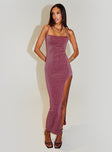 product Princess Polly Square Neck  Carboni Maxi Dress Mauve