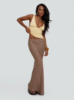   front view of model wearing Princess Polly Eliena Maxi Skirt Multi Maxi 