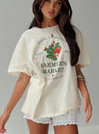 product Princess Polly Half Sleeves Crew Neck  Local Produce Tee White