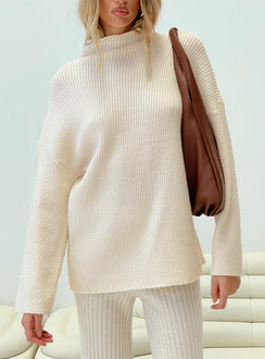 Estevan Sweater Cream Princess Polly  long 