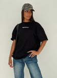 Power Play Active Oversized Tee Black